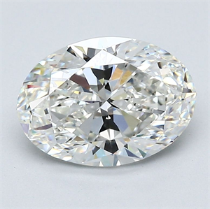 Foto Diamante Natural 1.80 quilates, Ovalado , Color G, claridad VS1 y certificado GIA de