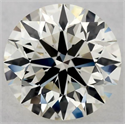 Natural Diamond 0.90 Carats, Round with Excellent Cut, K Color, VVS2 Clarity and Certified by GIA