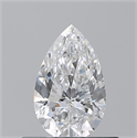 Diamante Natural 0.53 quilates, De pera , Color D, claridad SI1 y certificado GIA