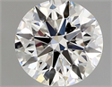 Natural Diamond 1.61 Carats, Round with Excellent Cut, G Color, IF Clarity and Certified by GIA