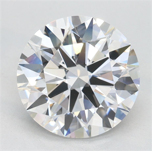 Picture of Lab Grown Diamond 2.64 Carats, Round with Excellent Cut, D Color, VVS1 Clarity and Certified by GIA
