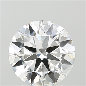 Picture of Lab Grown Diamond 3.10 Carats, Round with Ideal Cut, F Color, VVS2 Clarity and Certified by IGI