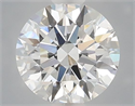 Lab Grown Diamond 1.01 Carats, Round with Ideal Cut, E Color, VVS2 Clarity and Certified by IGI