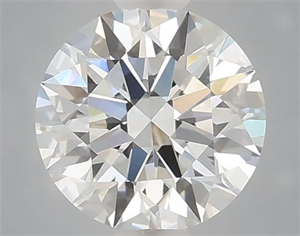 Picture of Lab Grown Diamond 1.01 Carats, Round with Ideal Cut, E Color, VVS2 Clarity and Certified by IGI