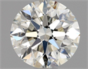 Natural Diamond 0.90 Carats, Round with Excellent Cut, J Color, SI2 Clarity and Certified by GIA