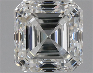 Picture of Natural Diamond 1.01 Carats, Asscher with  Cut, E Color, VVS2 Clarity and Certified by GIA