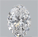 Natural Diamond 0.60 Carats, Oval with  Cut, D Color, VS1 Clarity and Certified by GIA