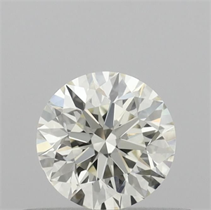 Picture of Natural Diamond 0.45 Carats, Round with Excellent Cut, J Color, VVS1 Clarity and Certified by IGI