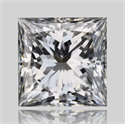 Natural Diamond 1.01 Carats, Princess with  Cut, E Color, VVS1 Clarity and Certified by GIA