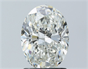 Natural Diamond 1.51 Carats, Oval with  Cut, I Color, SI2 Clarity and Certified by GIA