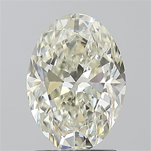 Picture of Natural Diamond 1.50 Carats, Oval with  Cut, J Color, VVS2 Clarity and Certified by IGI