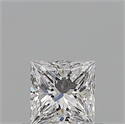 Diamante Natural 0.50 quilates, Princesa , Color D, claridad VVS2 y certificado GIA