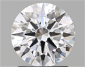 Natural Diamond 1.56 Carats, Round with Excellent Cut, D Color, IF Clarity and Certified by GIA