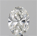 Natural Diamond 1.20 Carats, Oval with  Cut, H Color, SI1 Clarity and Certified by GIA