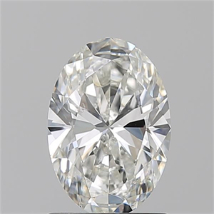 Picture of Natural Diamond 1.20 Carats, Oval with  Cut, H Color, SI1 Clarity and Certified by GIA