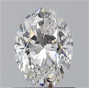 Natural Diamond 0.82 Carats, Oval with  Cut, E Color, VS1 Clarity and Certified by GIA