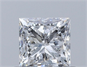 Natural Diamond 0.50 Carats, Princess with  Cut, E Color, VS2 Clarity and Certified by GIA