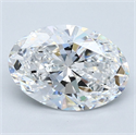 Natural Diamond 2.26 Carats, Oval with  Cut, D Color, VS1 Clarity and Certified by GIA