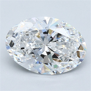 Picture of Natural Diamond 2.26 Carats, Oval with  Cut, D Color, VS1 Clarity and Certified by GIA