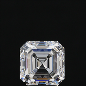 Picture of Natural Diamond 4.01 Carats, Asscher with  Cut, D Color, VVS2 Clarity and Certified by GIA