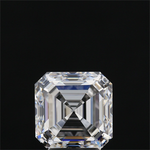 Picture of Natural Diamond 4.01 Carats, Asscher with  Cut, D Color, VVS2 Clarity and Certified by GIA