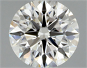 Diamante Natural 0.42 quilates, Redondo , Color H, claridad IF y certificado GIA