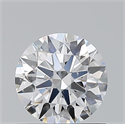 Natural Diamond 0.80 Carats, Round with Excellent Cut, D Color, SI1 Clarity and Certified by GIA