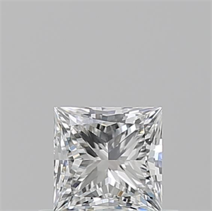 Foto Diamante Natural 0.51 quilates, Princesa , Color F, claridad VS2 y certificado GIA de