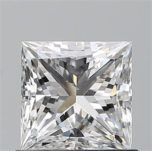 Picture of Natural Diamond 0.90 Carats, Princess with  Cut, G Color, SI1 Clarity and Certified by GIA