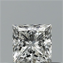 Diamante Natural 0.41 quilates, Princesa , Color F, claridad VVS2 y certificado IGI