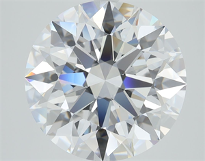 Picture of Lab Grown Diamond 6.01 Carats, Round with Excellent Cut, D Color, IF Clarity and Certified by GIA