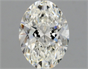Natural Diamond 0.90 Carats, Oval with  Cut, H Color, VVS2 Clarity and Certified by GIA