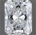 Natural Diamond 0.60 Carats, Radiant with  Cut, F Color, VVS2 Clarity and Certified by GIA
