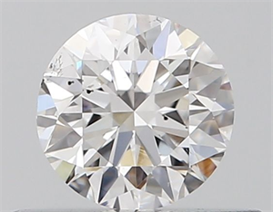 Picture of Natural Diamond 0.40 Carats, Round with Very Good Cut, E Color, SI1 Clarity and Certified by GIA