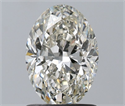 Natural Diamond 1.20 Carats, Oval with  Cut, I Color, SI1 Clarity and Certified by IGI
