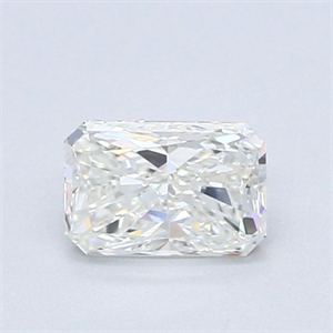 Picture of Natural Diamond 0.57 Carats, Radiant with  Cut, I Color, VVS1 Clarity and Certified by GIA