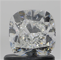 Natural Diamond 0.92 Carats, Cushion with  Cut, H Color, SI1 Clarity and Certified by GIA