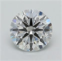 Lab Grown Diamond 1.06 Carats, Round with Ideal Cut, D Color, VVS1 Clarity and Certified by IGI