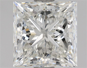 Picture of Natural Diamond 1.50 Carats, Princess with  Cut, I Color, VVS2 Clarity and Certified by GIA