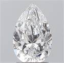 Natural Diamond 1.50 Carats, Pear with  Cut, D Color, SI2 Clarity and Certified by GIA