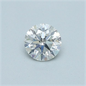 Natural Diamond 0.41 Carats, Round with Very Good Cut, G Color, SI1 Clarity and Certified by GIA