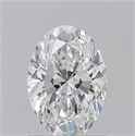 Natural Diamond 1.01 Carats, Oval with  Cut, D Color, VS2 Clarity and Certified by GIA