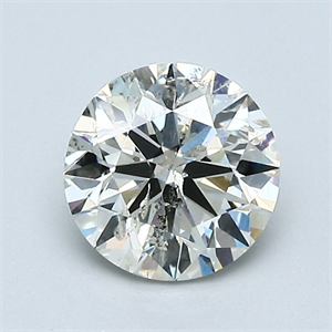 Picture of Natural Diamond 1.01 Carats, Round with Very Good Cut, K Color, I1 Clarity and Certified by GIA