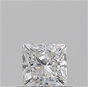 Diamante Natural 0.50 quilates, Princesa , Color F, claridad VVS1 y certificado GIA