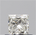 Diamante Natural 0.50 quilates, Princesa , Color J, claridad VS2 y certificado GIA