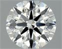 Natural Diamond 0.44 Carats, Round with Excellent Cut, G Color, SI1 Clarity and Certified by GIA
