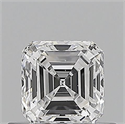 Natural Diamond 0.50 Carats, Asscher with  Cut, D Color, VS1 Clarity and Certified by GIA