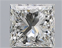 Natural Diamond 1.51 Carats, Princess with  Cut, I Color, VS1 Clarity and Certified by GIA