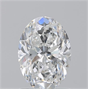 Natural Diamond 1.22 Carats, Oval with  Cut, F Color, VVS2 Clarity and Certified by GIA
