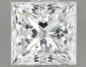 Foto Diamante Natural 0.60 quilates, Princesa , Color E, claridad VS2 y certificado GIA de